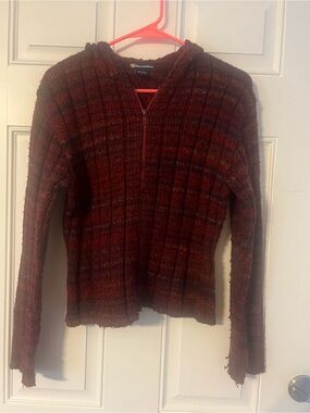 Blue asphalt size large hooded  sweater